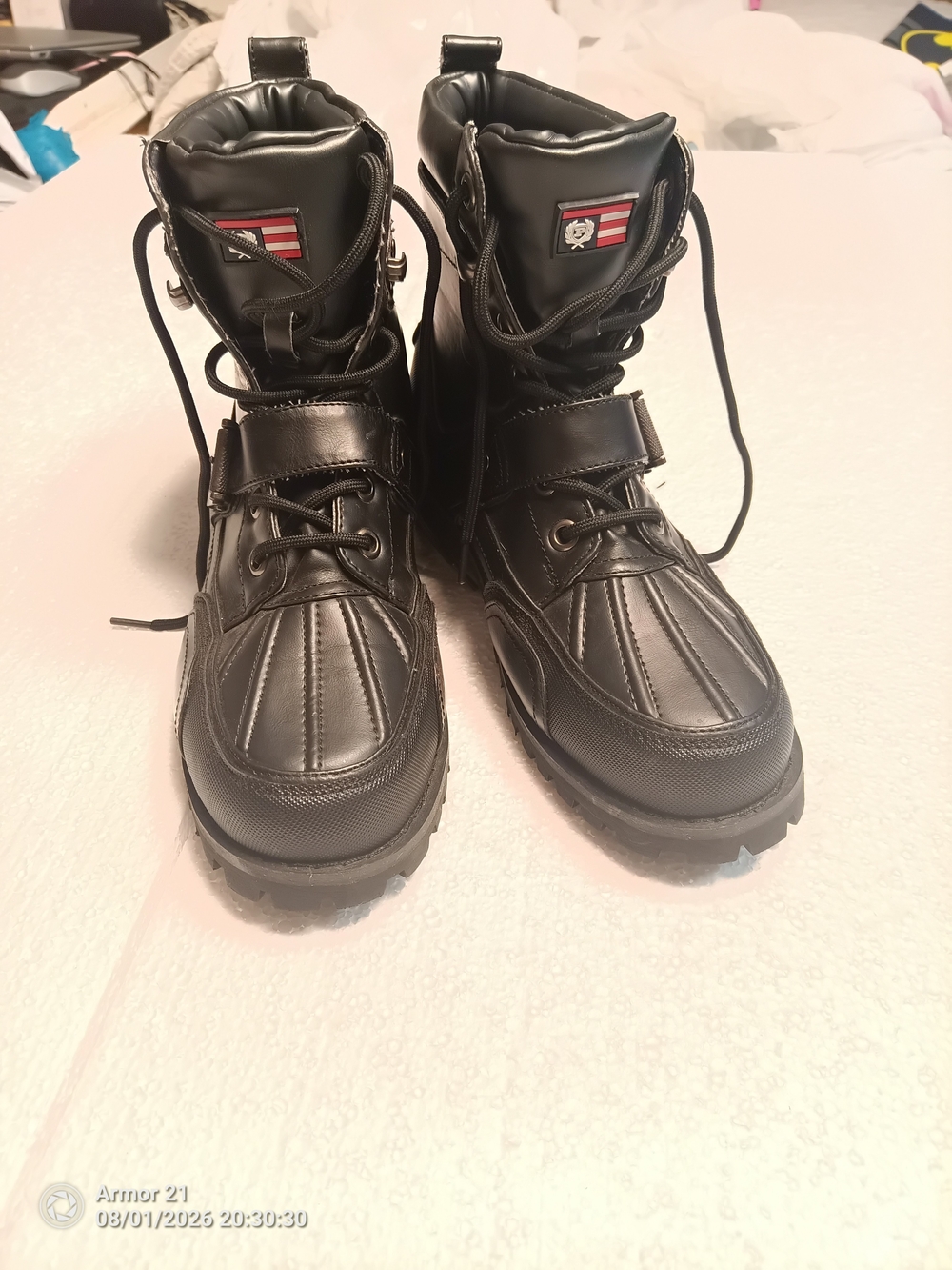 Phat Farm Black Women's Combat Moto Boots